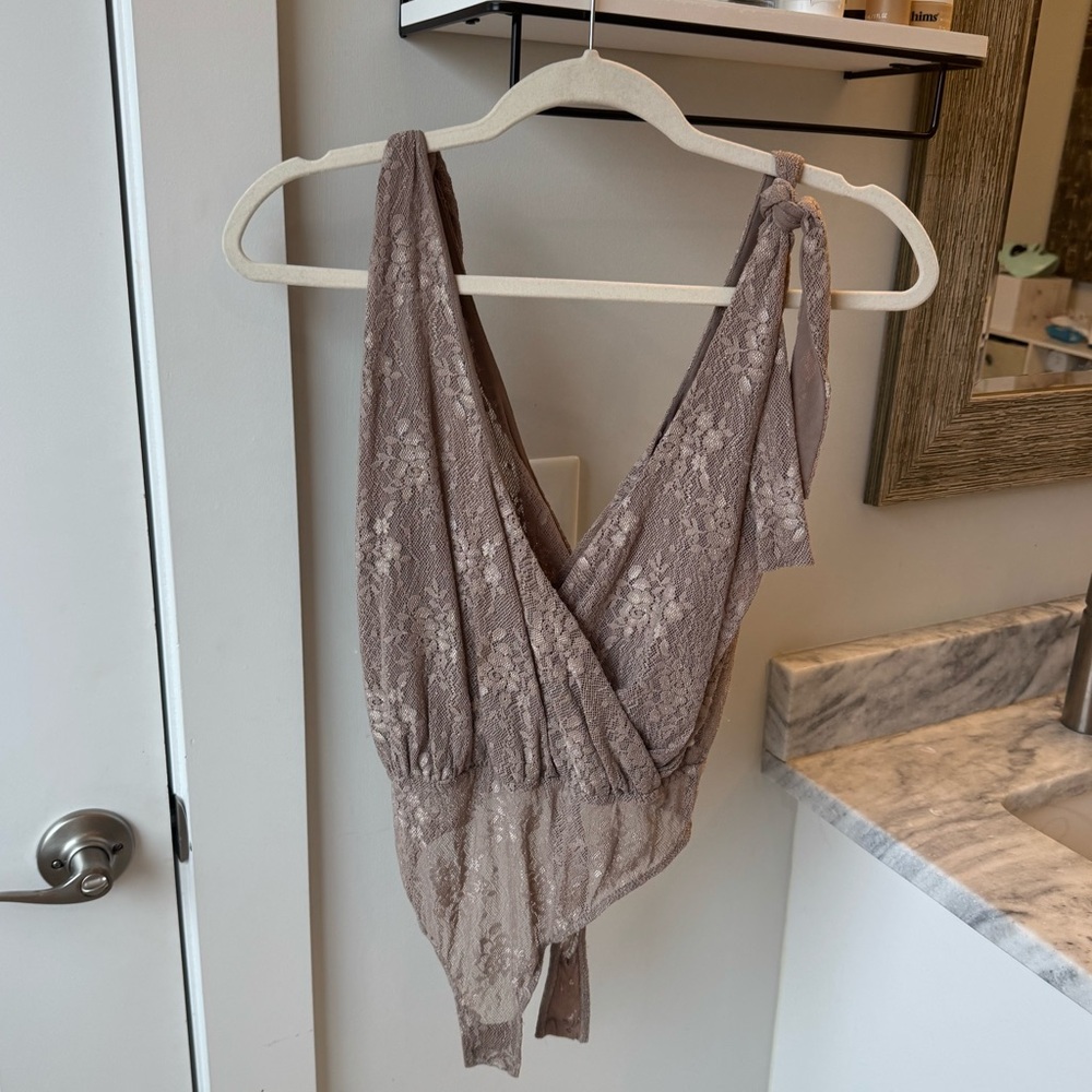 Free people laced bodysuit